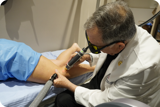 Tratamiento de varices con laser transdérmico