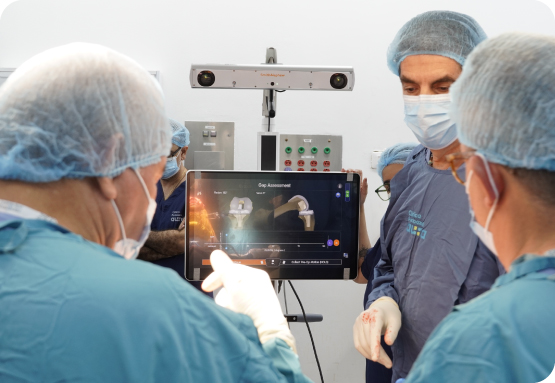 Reemplazo de rodilla con sistema robotico cori