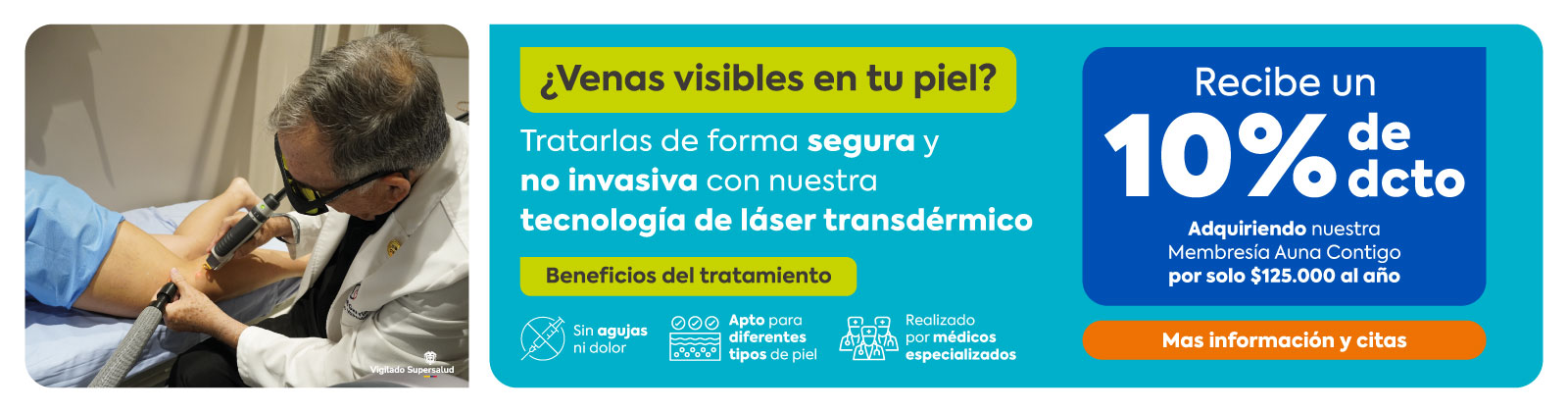 banner laser transdermico